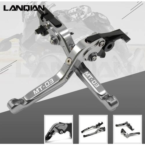 12 Colors For YAMAHA MT03 2015-2018 CNC Motorcycle Accessories Adjustable Folding Extendable Brake Clutch Lever MT-03 MT 03