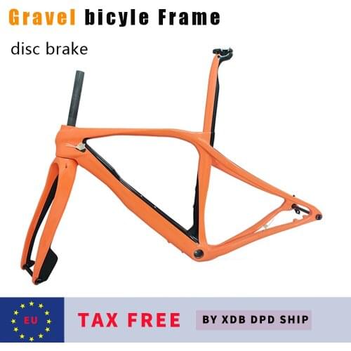 2021 Carbon Gravel Frame Bike Disc Racing Bicicleta Disk Grevil Bicycle Frameset Cyclocross Cycling DPD XDB Ship For EU