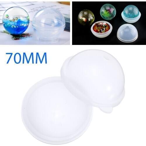70mm Large Ball Silicone Mold DIY Sphere Ball Mold Resin Epoxy Casting Tool for DIY Crystal Gel Drop Making Tools