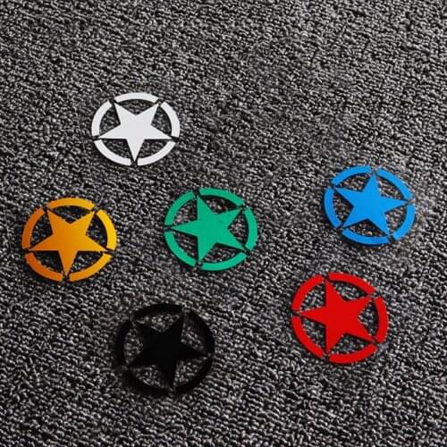 Car Styling Vinyl Star Motorcycle Sticker Auto Oil Tank Trunk Motocross Bicycle Helmet Reflective Decals