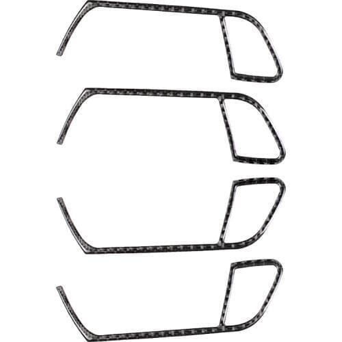 Car StickersInterior Door Handle Frame Decor Trim Fit For Audi A4 A5 B8 2009-2016