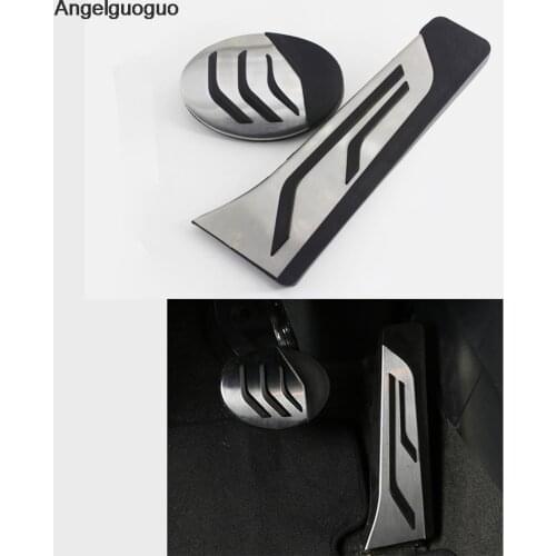 Car Refiting Accessories For BMW F48 X1 F45/ X2 F47 / 2 Series 2016-2018 AT Accelerator Brake Foot Gas Fuel Stickers