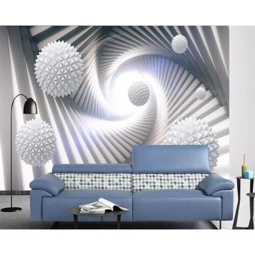 Beibehang Custom 3D abstract solid space polyhedral ball photo mural wallpaper bedroom restaurant bar background mural wall