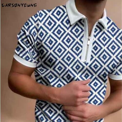 CARSONYEUNG Short Sleeve Polos For Men