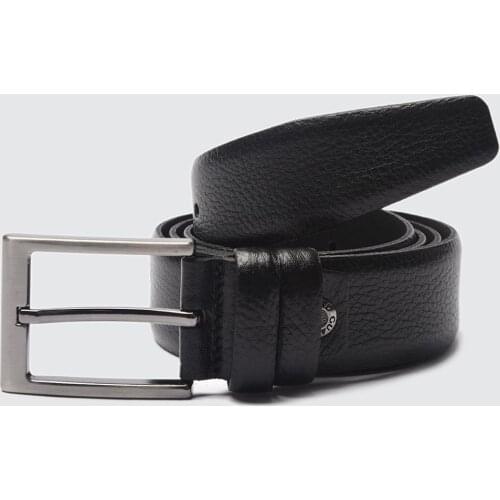Black Mens Genuine Leather Belt