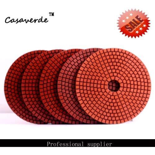 DC-GRPP03 Premium 5"(125mm) diamond polishing pads for concrete Granite and Marble resin floor polish pad Wet use