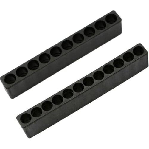 3pcs 10/12 Holes Hex Shank Screwdriver Bit Holder Plastic Screwdriver Head Storage Drill Bit Stand Black Drill Bit Storage Box