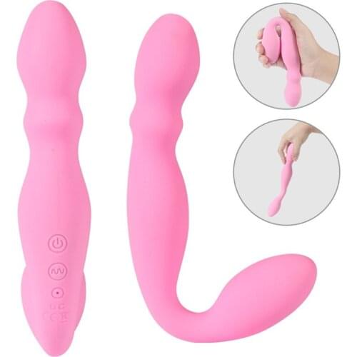 Double Vibrator G Spot Automatic Vibrator Strap on Sex Toys for Woman Clit Sucker Phalos Woman Vibrating Dildo Nipple
