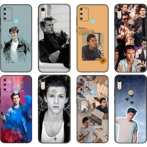 Black tpu Case For Honor 8a Prime 8s 9 10X Lite 9A 9C 9X Premium Pro 9S Case Cover Tom holland