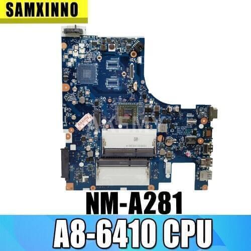 Free shipping For Lenovo G50-45 Laptop Motherboard ACLU5/ACLU6 NM-A281 with A8-6410 CPU G50-45 mainboard motherboard 100% Tested