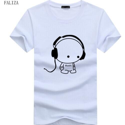 Men T-Shirts Top Quality TShirts Fashion DJ Carton Boy Character Printed Summer Tops Hip Hop Short Sleeve Tees Plus 5XL TX111