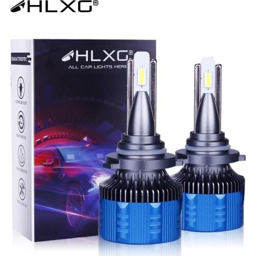 HLXG H1 H4 H7 H8 H11 9005 9006 Hb3 HIR2 9012 Led Bulb 90W Canbus 20000LM High Power Headlight Turbo Lamp Fog Lamps For Car 2PCS
