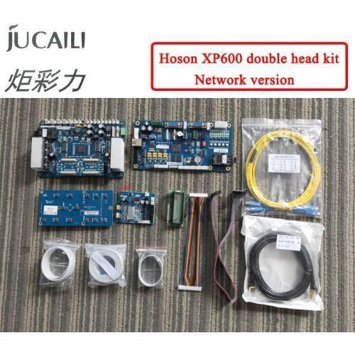 Jucaili one set xp600 Double head network version Hoson Board kit for ECO Solvent Printer carriage board main board upgrade kit