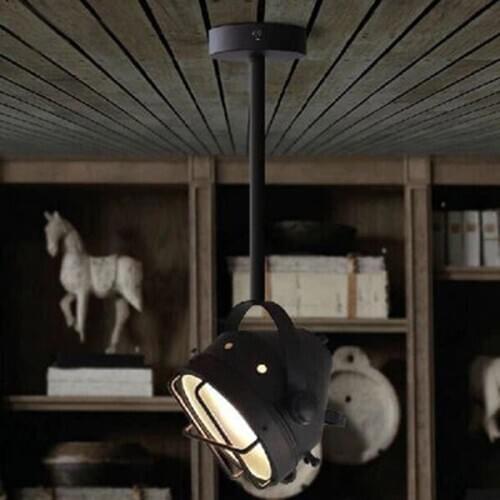 Loft Vintage Loft American Industry Black Iron Pendant Light Bedroom Bedside Dining Room Bar Hanging Lighting Lamp Ing deco