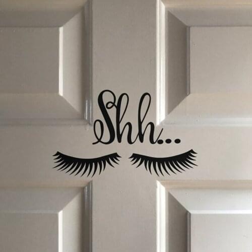 Cute Beautiful Eyes Eyelash Pattern Wall Sticker Girls Bedroom Decor Kids Children Room Decoration