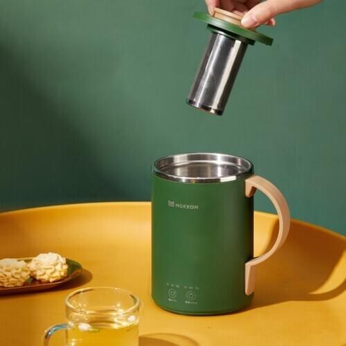 350ml Mini Electric Kettle Boiled Water Tea Pot Stew Cup Heating Cup Health Preserving Pot Desktop Mini Kettle With Filter 220V