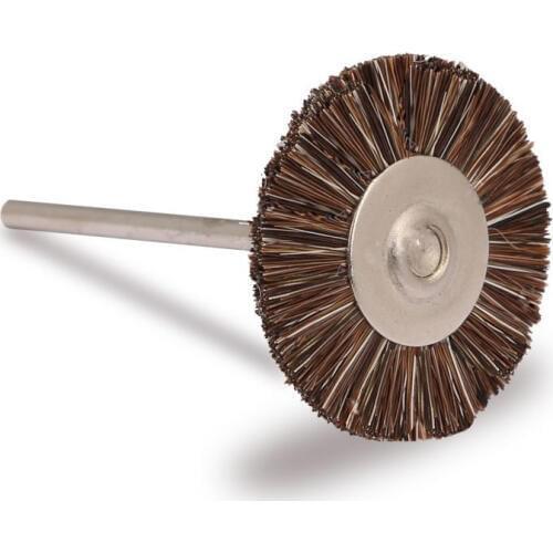 10pcs Dental Lab Horse Hair Brush Polishers Polishing Wheel for Low speed straight handpiece Teeth polisher Material 2.35mm