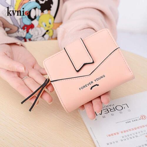 2019 Korean new tri-fold wallet ladies fashion tassel purse multi-card wallet independent zipper coin purse Dollar wallet women