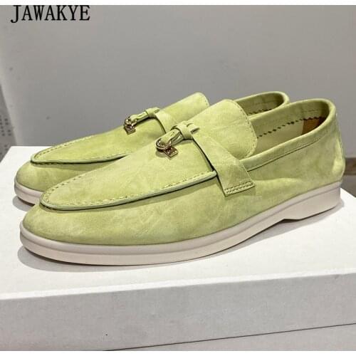 2021 New Leather Tassel Casual Moccasins Women Shoes Soft Suede Candy Color One-pedal Loafers Comfort Driving Flat Shoes Woman