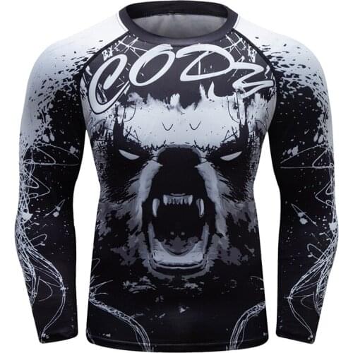 Cody Lundin New Digital Print Long Sleeve Rashguard Skulls Design Customized Your Logo Nice Design