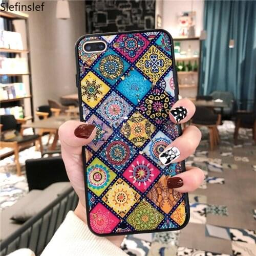 Multi-Color Grid Flower Case For iPhone XS Max XR XS X 7 8 6 6S Plus Bling Gold Foil Epoxy Case For iPhone 11 Pro Max 11 Pro 11