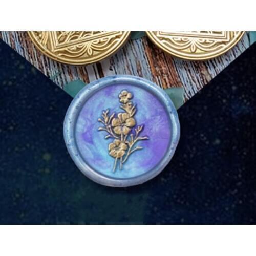 Rose wax seal stamp, flower wax seal stamp, Floral sealing wax stamp custom wax seals kit , plant wax sealing