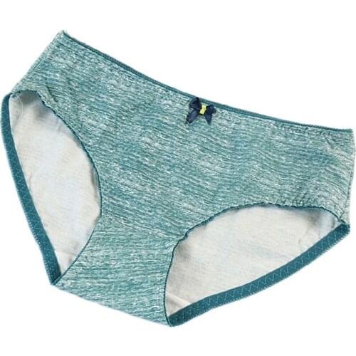 Mid-waist Cute Print Panties Young Girls Underpant Cotton Breathable Briefs Womens Intimates 8 Style