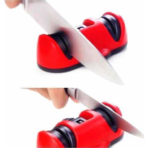 Knife Sharpener Mini Whetstone Sharpener Knife Red Knives Sharpening Machine 1PC Speed Ceramic Sharpening System