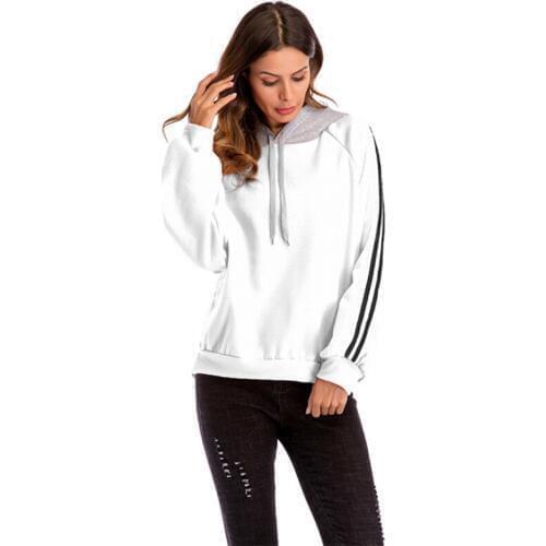 Sweatshirts Womens Long Sleeve Hoodies 2018 Autumn Solid Casual Pullover Hooded Sweatshirt Coat Jacket Tops