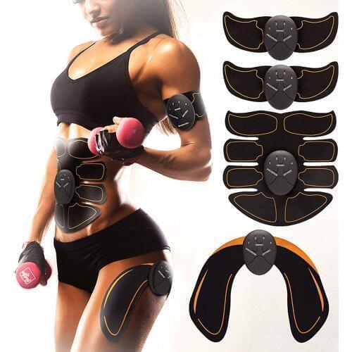 EMS Wireless Electric Abdominal Muscle Stimulator Abdominal Toning Belt Body Muscle Fitness Hips Trainer Abdomen Arm Leg Unisex