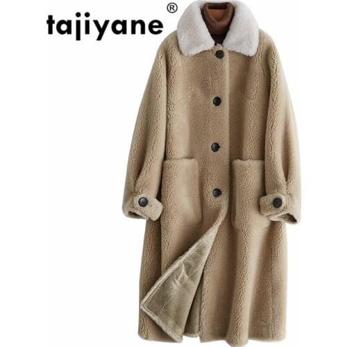 Real Coat Fur Wool Jacket Autumn Winter Coat Women Clothes 2021 Korean Sheep Shearling Fur Suede Lining Abrigo Mujer ZT3603