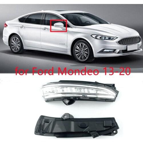1 Pair Car Rearview Side Mirror LED Turn Signal Lights Side Wing Reversing Indicator Lamp For Ford Mondeo 13-20 Car Accessories