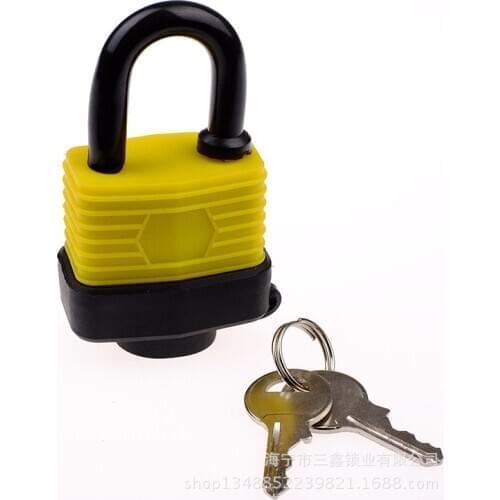 1 Pcs 40mm Through Opening Padlock, Water-proof Thousand Layer Lock, The Same As Toothflower Rubber Sleeve