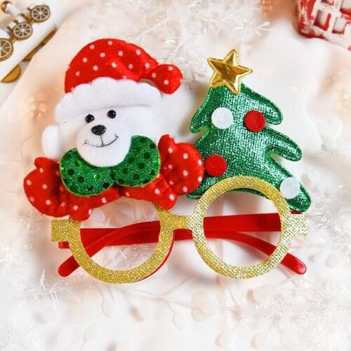 15 Pcs Christmas Party Decorations Adult Children Toys Santa Snowman Antler Glasses Xmas Accessories Eyeglass Holiday Dress Up
