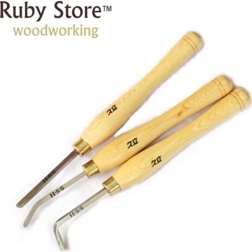 3PCS SET HSS Mini Hollow-Form Turning Set