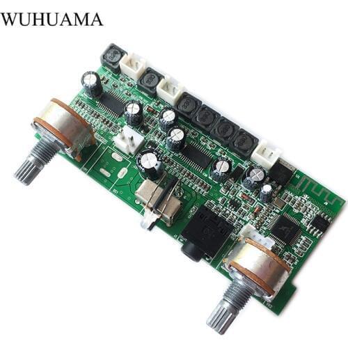 8-16V DC Stereo audio Audio Amplifier Board Wireless Bluetooth Receiver aux Amplificador 2.1 Channels Subwoofer Bass MP3