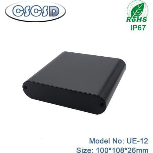 DIY Aluminum Enclosure Case Electronic Project PCB Instrument Box Distribution Cabinet Shell by CSCSD 1pcs 100*108*26mm