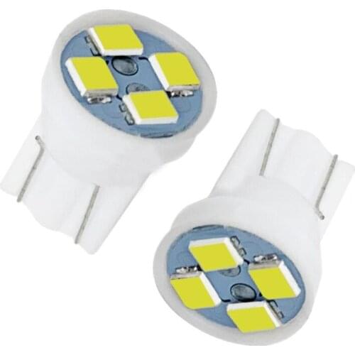 50-300PCS Car Dome Led T10 3528 1210 4SMD White Auto Wedge Tail Lamp Car Signal Led 194 168 W5W DC 12V External Reading Blub