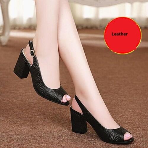 Peep Toe Woman Sandals,Patent Leather Summer Heels 202,Vogue Snake Pattern Platform Shoes,Korea Style,BLACK,WHITE,Dropshipping