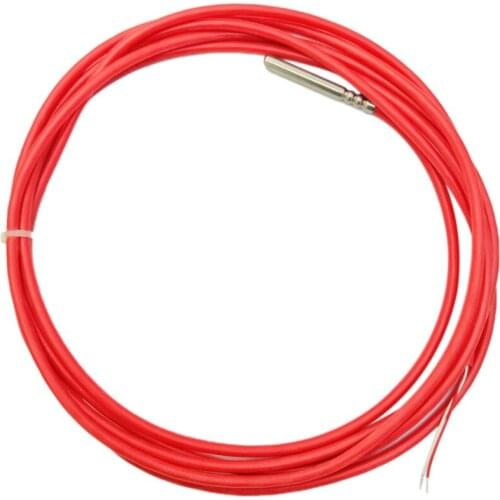 3 Meters 2 Wire PT1000 Temperature Sensor Thermistor Silicone Gel Coated Probe 50mmx6mm -50-180 Centigrade RTDs Promotion