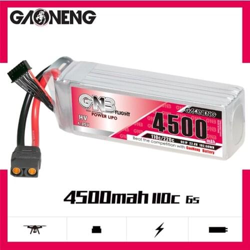 GNB GAONENG 22.8V 4500mAh 6S 110C/220C LiPo Battery for 1:8 1/8 RC Car Four Drive Off-Road Boat for FPV Drone Helicopter