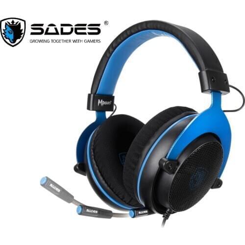 SADES Gaming Headset Headphones 3.5mm Mpower For PC/Laptop/PS4/Xbox One(2015 version)/Mobile/VR/Nintendo Switch lightweight over