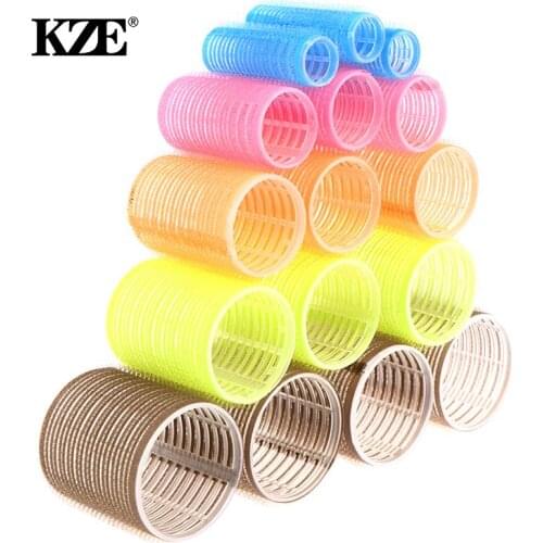 Hair Rollers Self Grip Hair Curlers Lazy Curler Silk Curling Ribbon Hair Roller Heatless Curling Rod Headband Hair Styling Tools