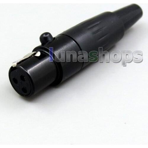 LN006268 Black Headphone Mini XLR 3 Pin For AK G K271 K272 K240 K242 Q701 K141 K171 K181 Q701 K271S K271MKII K240S