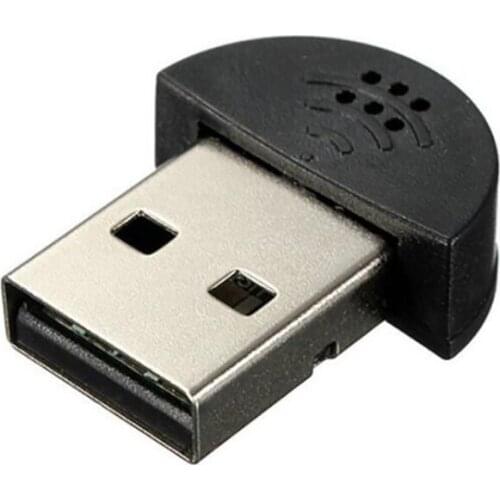 Mini USB 2.0 Microphone for Laptop/Desktop Portable Driver-Free USB Audio Receiver Adapter Microphone for PC Notebook