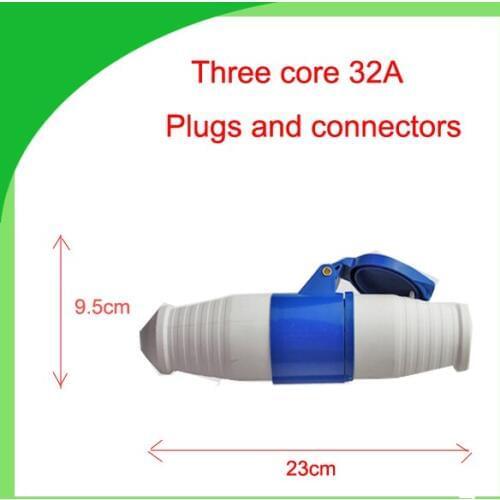 32A 220V waterproof industrial plug and socket IP44 single phase 3 pin plug and connectors