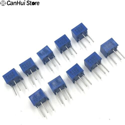 50pcs 3362 P - 103 precision adjustable potentiometer 10K lap potentiometer 3362P 103