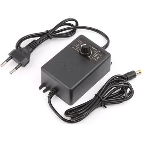 Adjustable Power Supply Adapter For Motor Speed Controller 3-12V 2A EU Plug