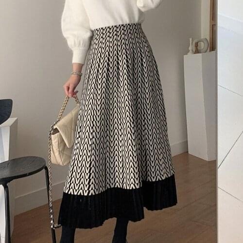 SaHezeng Women's Knitted Skirts