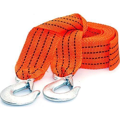 Heavy Duty Car Tow Rope Strap Belt High Strength Nylon Strap with Strong Metal Hook Towing Cable for Trailer